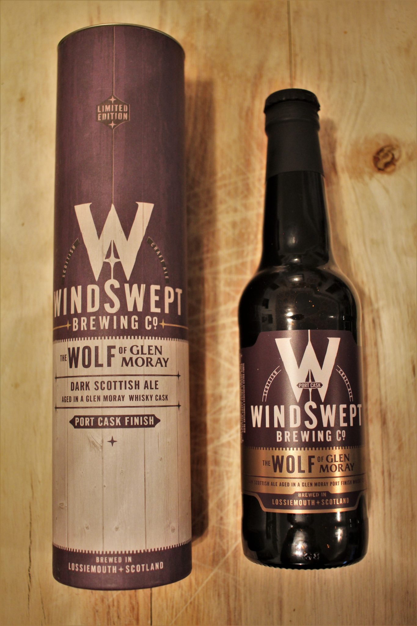 Windswept Brewing Company The Wolf of Glen Moray Port Cask Aged Dark